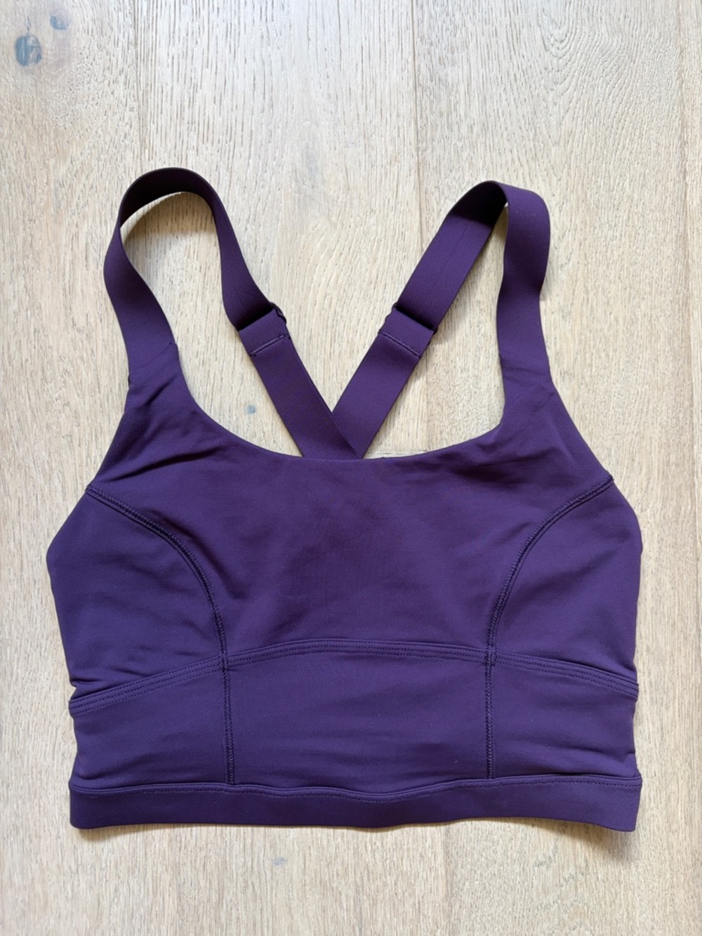 Pure practice bra deep zinfandel size 4 lululemon euc